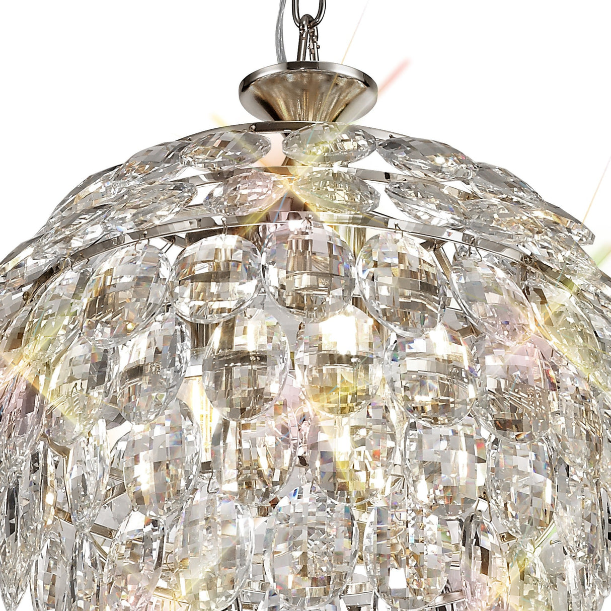 Coniston 3 Light Crystal Pendant Light – Polished Chrome