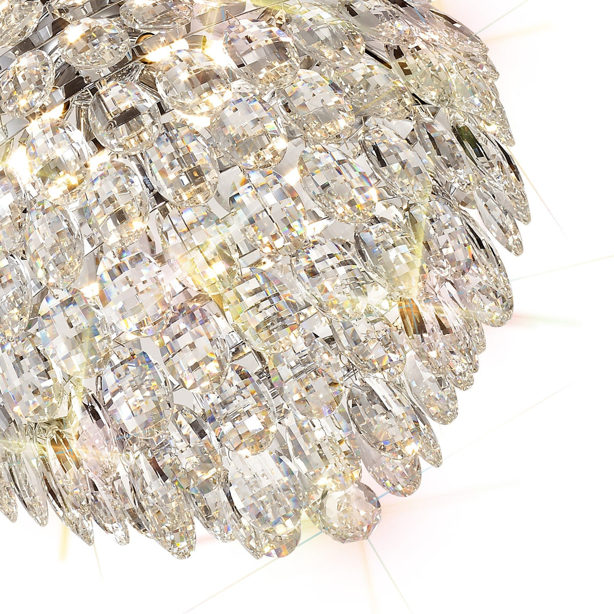 Coniston 6 Light Crystal Pendant Light – Polished Chrome