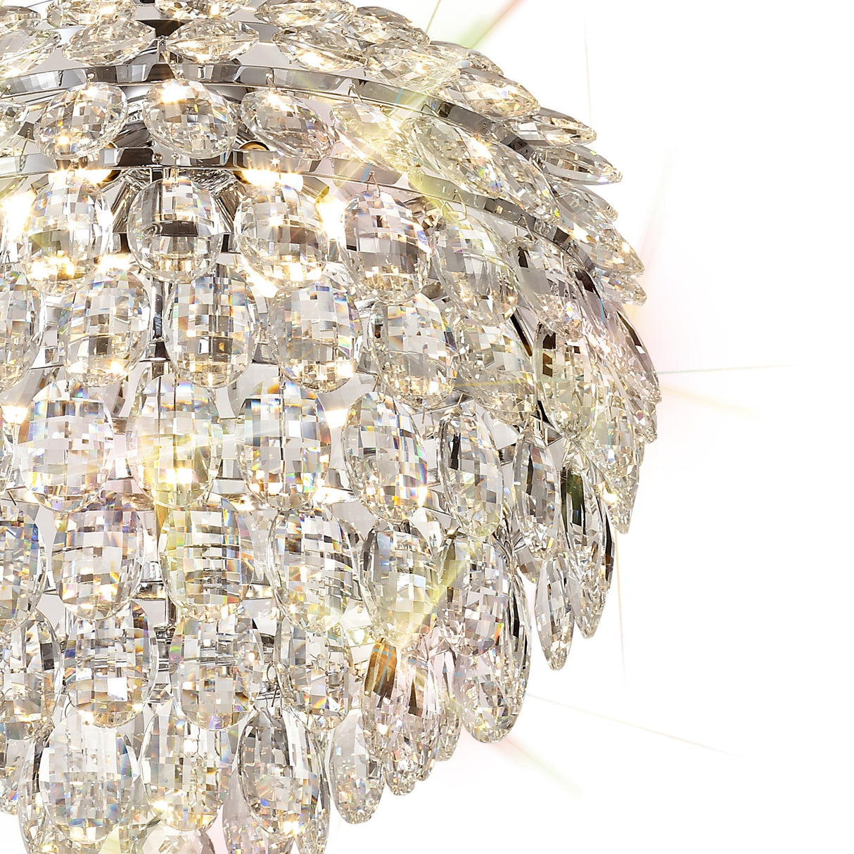 Coniston 6 Light Crystal Pendant Light – Polished Chrome