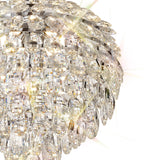 Coniston 6 Light Crystal Pendant Light – Polished Chrome