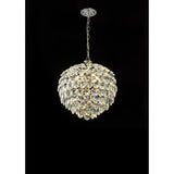 Coniston 6 Light Crystal Pendant Light – Polished Chrome