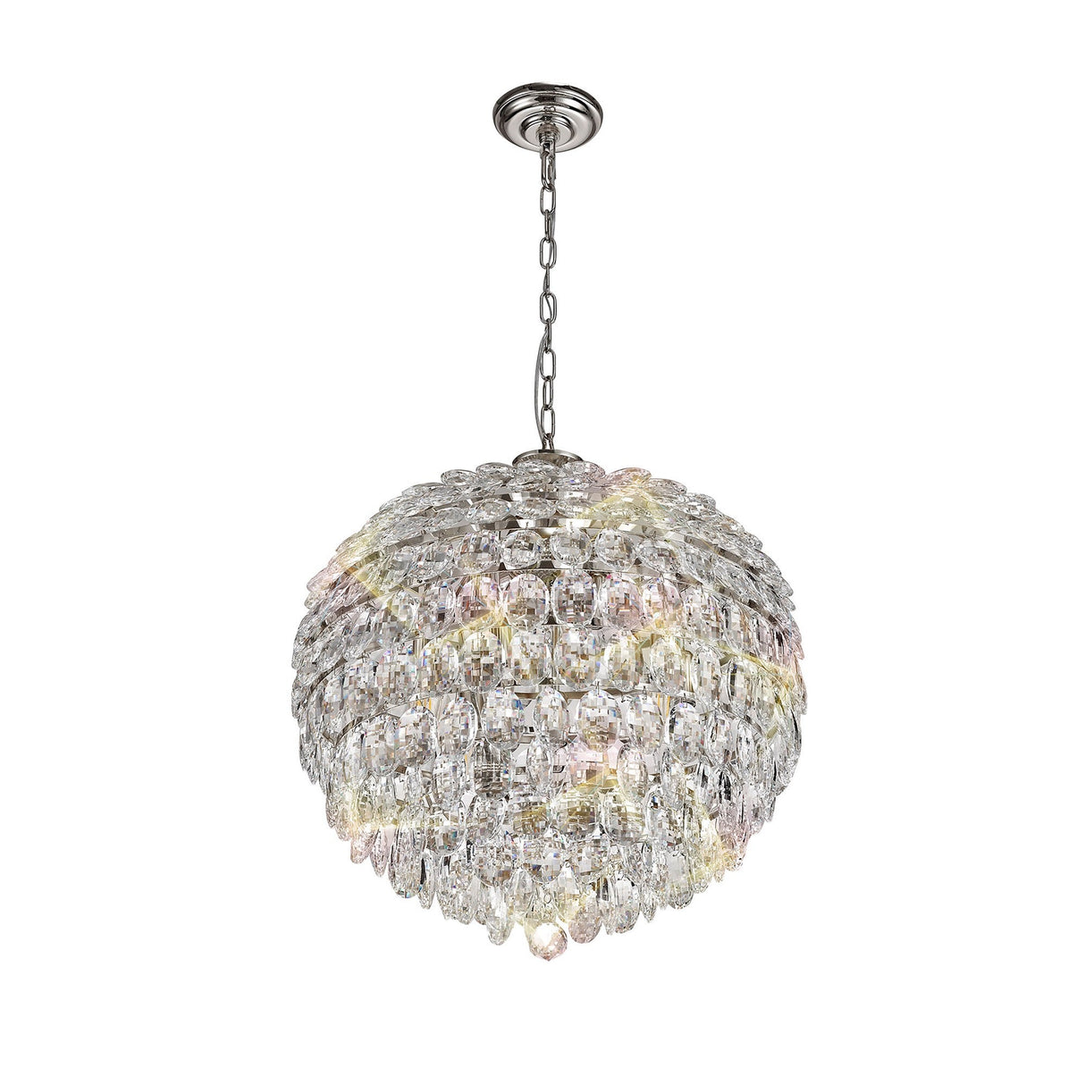 Coniston 54cm 9 Light Crystal Chandelier - Polished Chrome