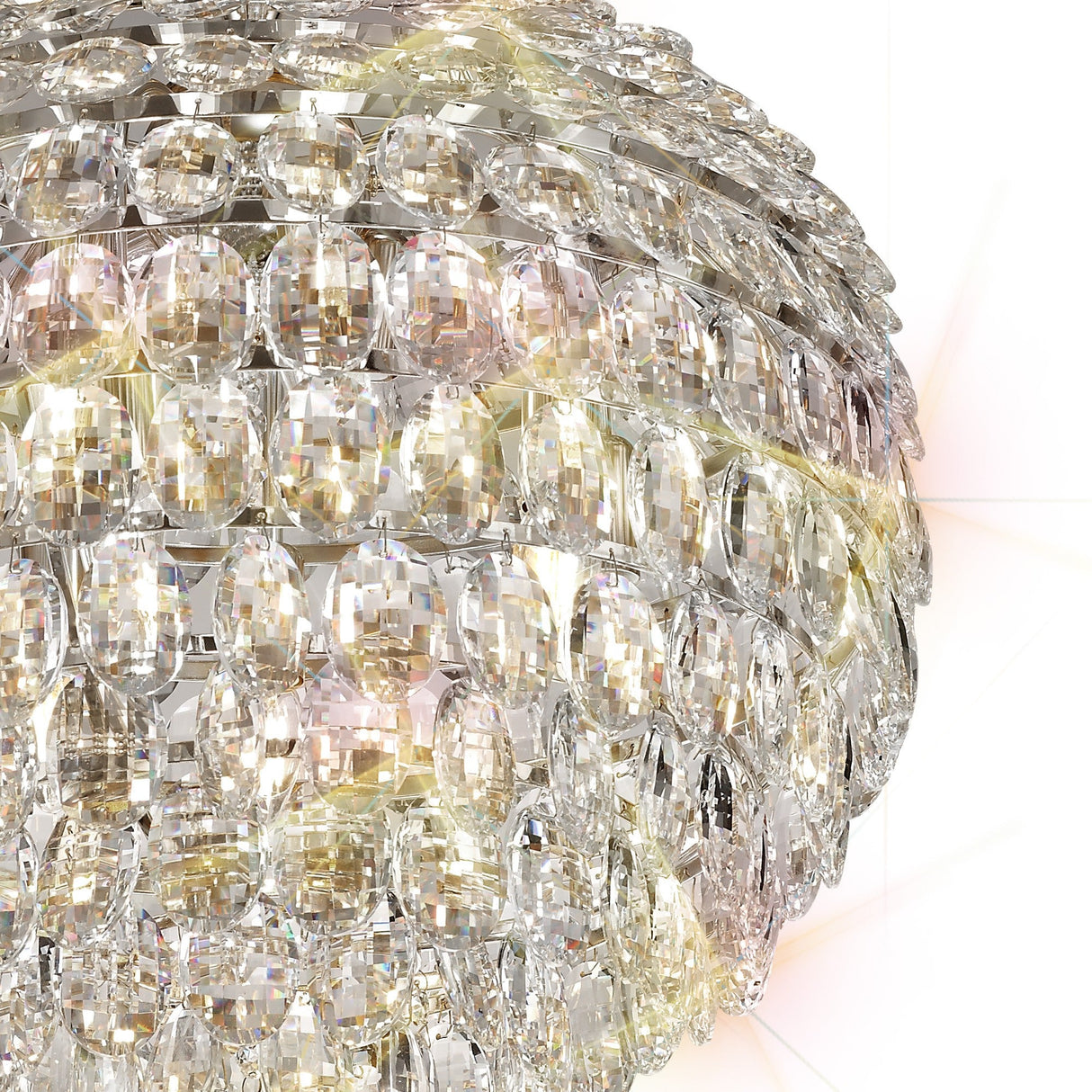 Coniston 54cm 9 Light Crystal Chandelier - Polished Chrome