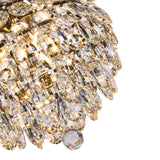 Coniston 3 Light Crystal Pendant Light – Antique Brass