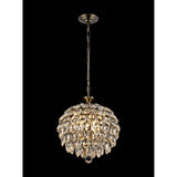 Coniston 3 Light Crystal Pendant Light – Antique Brass