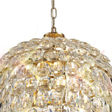 Coniston 6 Light Crystal Pendant Light – French Gold