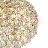 Coniston 6 Light Crystal Pendant Light – French Gold