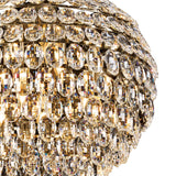 Coniston 54cm 9 Light Crystal Chandelier - Antique Brass