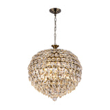 Coniston 54cm 9 Light Crystal Chandelier - Antique Brass