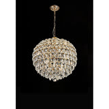 Coniston 54cm 9 Light Crystal Chandelier - French Gold