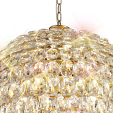 Coniston 54cm 9 Light Crystal Chandelier - French Gold