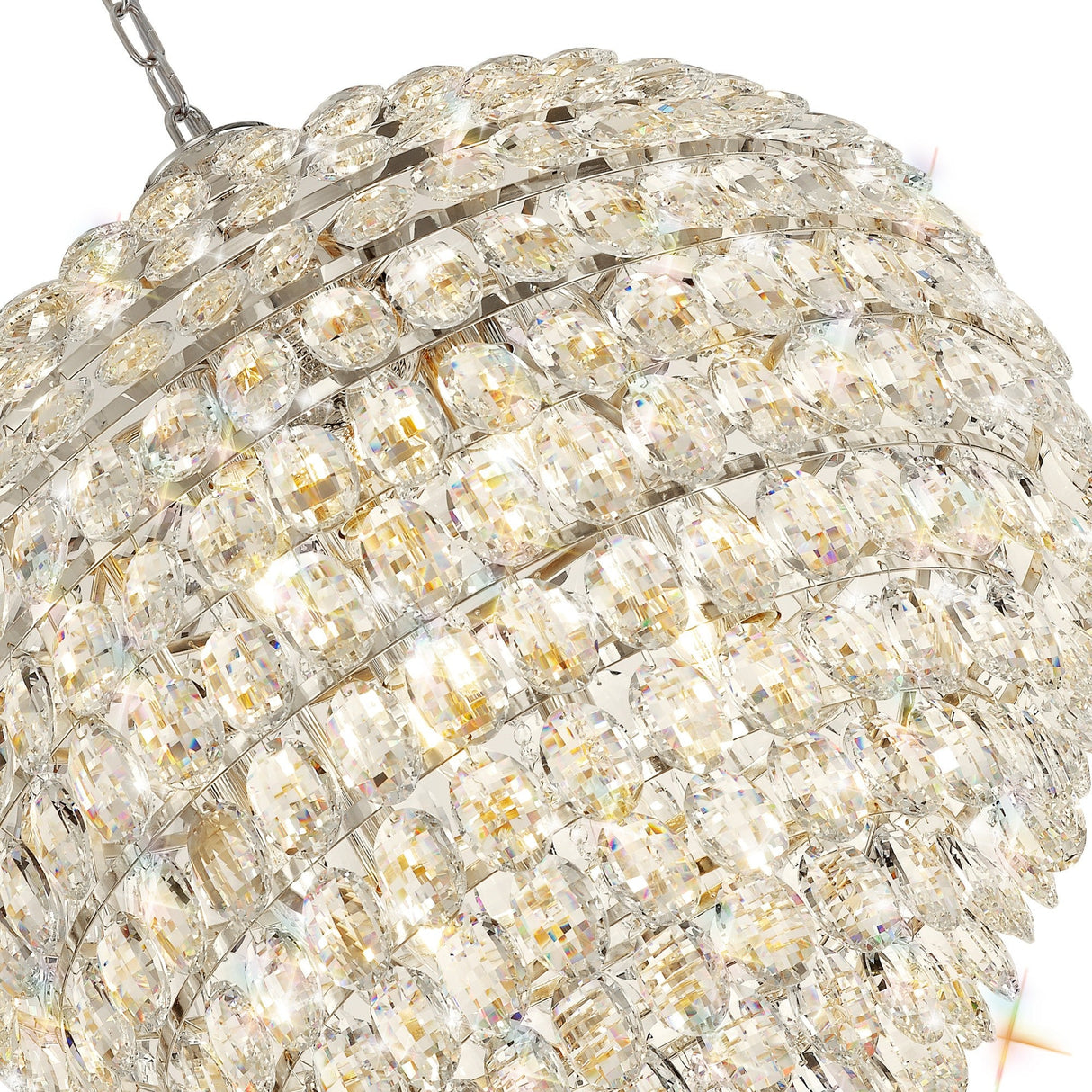 Coniston 12 Light Crystal Pendant Light – Polished Chrome