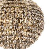 Coniston 12 Light Crystal Pendant Light – Antique Brass
