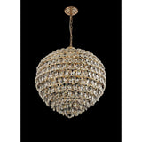 Coniston 12 Light Crystal Pendant Light – French Gold
