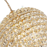 Coniston 12 Light Crystal Pendant Light – French Gold
