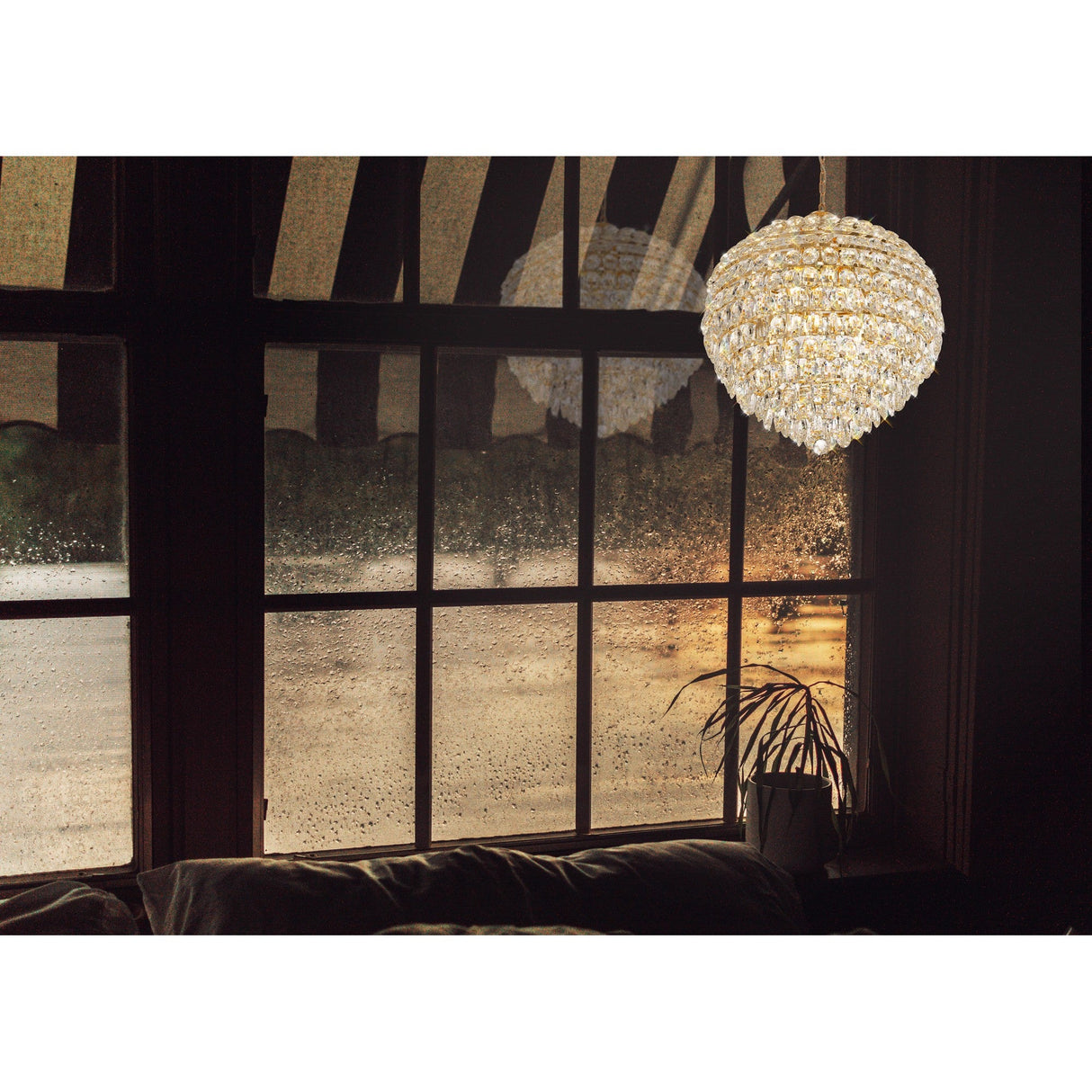 Coniston 12 Light Crystal Pendant Light – French Gold