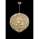 Coniston 12 Light Crystal Pendant Light – French Gold