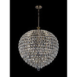 Coniston 80cm 16 Light Crystal Chandelier - Antique Brass