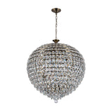 Coniston 80cm 16 Light Crystal Chandelier - Antique Brass