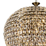 Coniston 80cm 16 Light Crystal Chandelier - Antique Brass