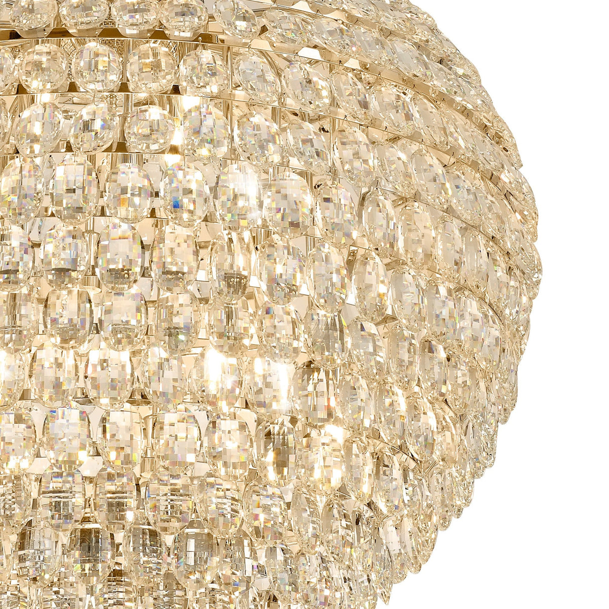 Coniston 80cm 16 Light Crystal Chandelier - French Gold