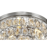 Coniston 12 Light Crystal Flush Ceiling Light - Polished Chrome