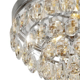 Coniston 12 Light Crystal Flush Ceiling Light - Polished Chrome