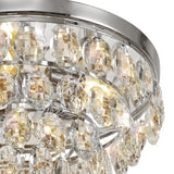 Coniston 12 Light Crystal Flush Ceiling Light - Polished Chrome