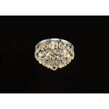 Coniston 12 Light Crystal Flush Ceiling Light - Polished Chrome
