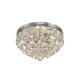 Coniston 12 Light Crystal Flush Ceiling Light - Polished Chrome