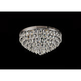 Coniston 15 Light Crystal Flush Ceiling Light - Polished Chrome