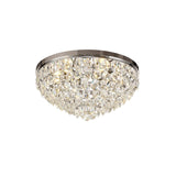 Coniston 15 Light Crystal Flush Ceiling Light - Polished Chrome