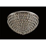 Coniston 3 Light Crystal Flush Ceiling Light - Polished Chrome