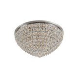 Coniston 3 Light Crystal Flush Ceiling Light - Polished Chrome