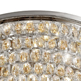 Coniston 3 Light Crystal Flush Ceiling Light - Polished Chrome