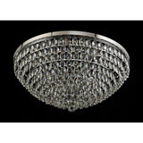 Coniston 6 Light Crystal Flush Ceiling Light - Polished Chrome