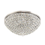 Coniston 6 Light Crystal Flush Ceiling Light - Polished Chrome