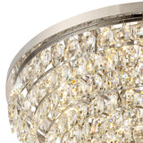 Coniston 6 Light Crystal Flush Ceiling Light - Polished Chrome