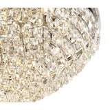 Coniston 6 Light Crystal Flush Ceiling Light - Polished Chrome