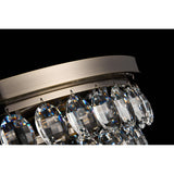 Coniston 12 Light Crystal Flush Ceiling Light - Antique Brass