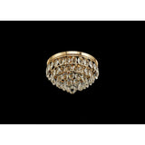 Coniston 12 Light Crystal Flush Ceiling Light - French Gold