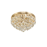 Coniston 12 Light Crystal Flush Ceiling Light - French Gold