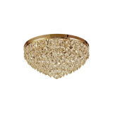 Coniston 15 Light Crystal Flush Ceiling Light - French Gold