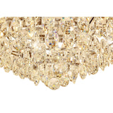 Coniston 15 Light Crystal Flush Ceiling Light - French Gold