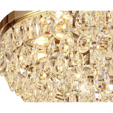 Coniston 15 Light Crystal Flush Ceiling Light - French Gold