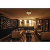 Coniston 15 Light Crystal Flush Ceiling Light - French Gold