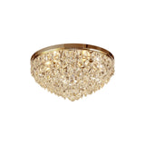 Coniston 15 Light Crystal Flush Ceiling Light - French Gold