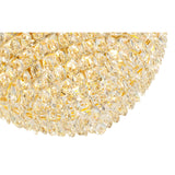 Coniston 3 Light Crystal Flush Ceiling Light - French Gold