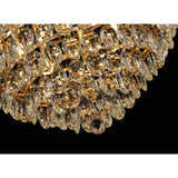 Coniston 3 Light Crystal Flush Ceiling Light - French Gold