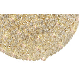 Coniston 6 Light Crystal Flush Ceiling Light - French Gold